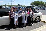 Marcey Lightfoot and Jessica Norwood (both on left) 8th Grade Graduation Ceremonies May 25, 2013 in Modesto, California 2013-05-25-125952