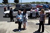 Carol Lightfoot, Jessica Norwood, and Marcey Lightfoot 8th Grade Graduation Ceremonies May 25, 2013 in Modesto, California 2013-05-25-130035