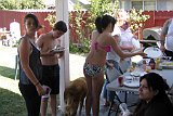 Jessica Norwood, Ryan Norwood, Victoria Lightfoot, Marcey Lightfoot, Carol Lightoot, and Lis Lightfoot (sitting in foreground right side) Family BBQ in back yard May 26, 2013 in Modesto, California 2013-05-26-163825