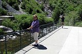 Carol Lightfoot and Brian Lightfoot II (in background) June 9, 2013 at Bridal Veil Falls in Provo, Utah 2013-06-09-110630